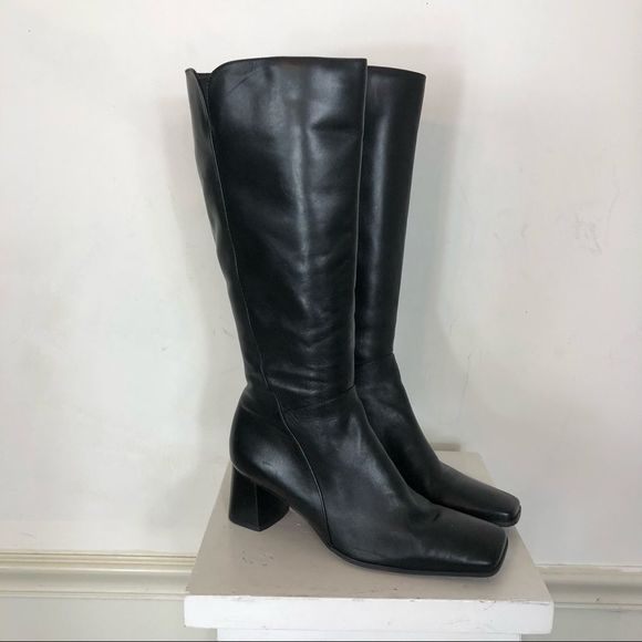 Naturalizer Shoes - Naturalizer Black genuine leather tall boots 8 NEW